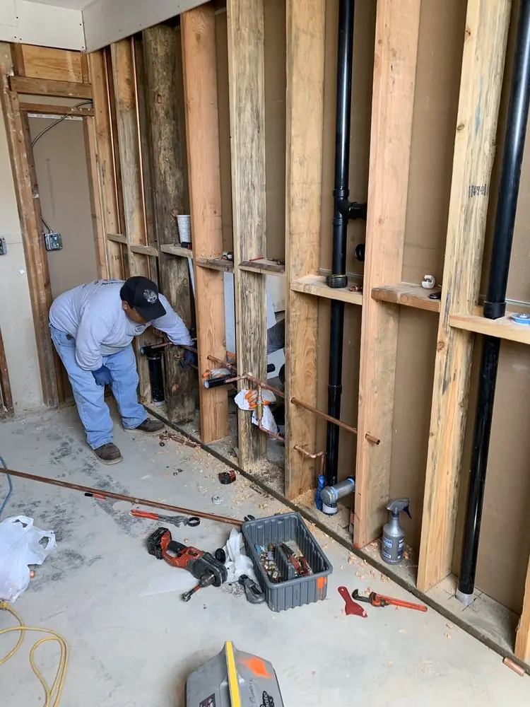 Commercial rough-in plumbing for Gas Line Repair in Westbrook Village